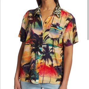 Le Superbe Surf Camp Shirt Hollywood de Janiero 4 NWOT